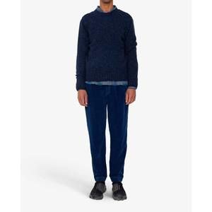 NEW FOLK chain crewneck sweater in navy mohair